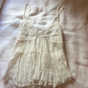 Free people shirt white lace